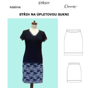 Střih na úpletovou sukni